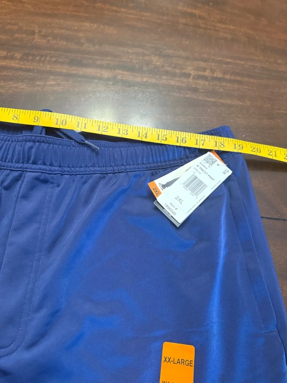 adidas Mens Navy Track Joggers. New. Size XXL. Inseam 31 - Picture 12 of 13